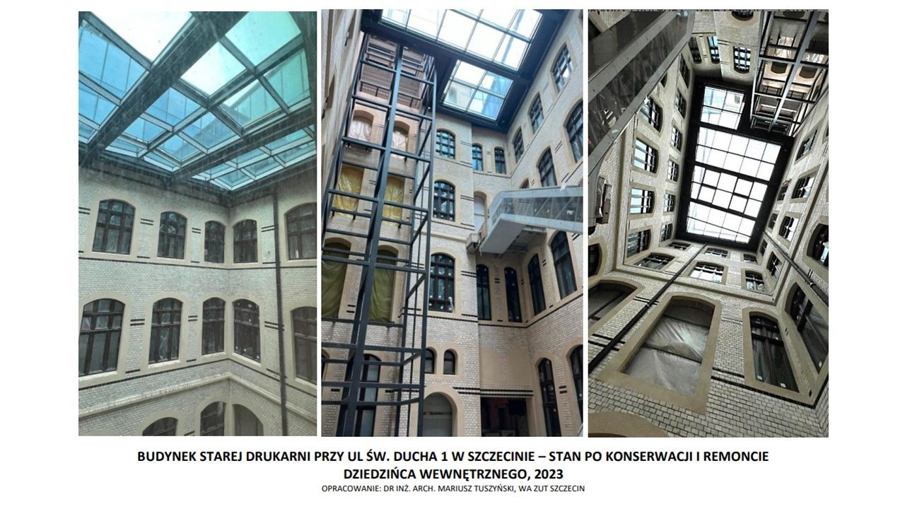 Budynek starej drukarni w Szczecinie, projekt, grafika, zdjęcia 2