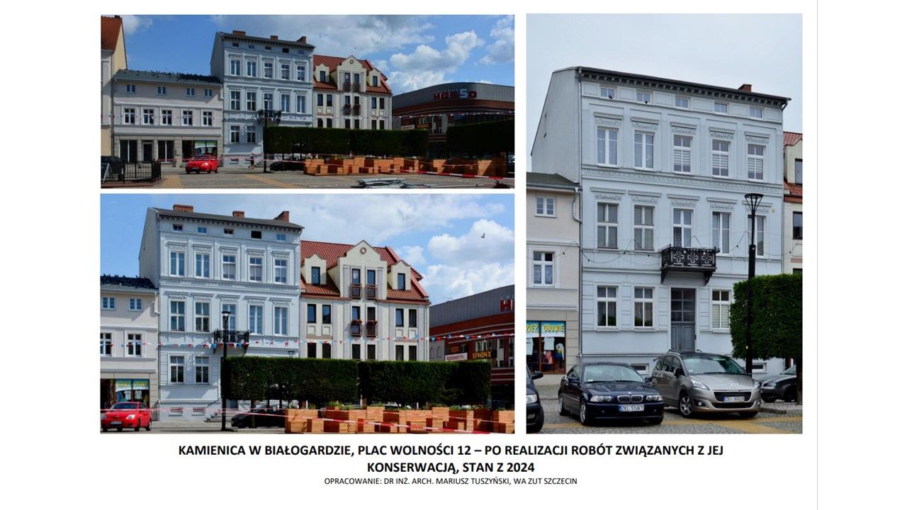 Kamienica w Białogardzie, projekt, grafika rys. 6