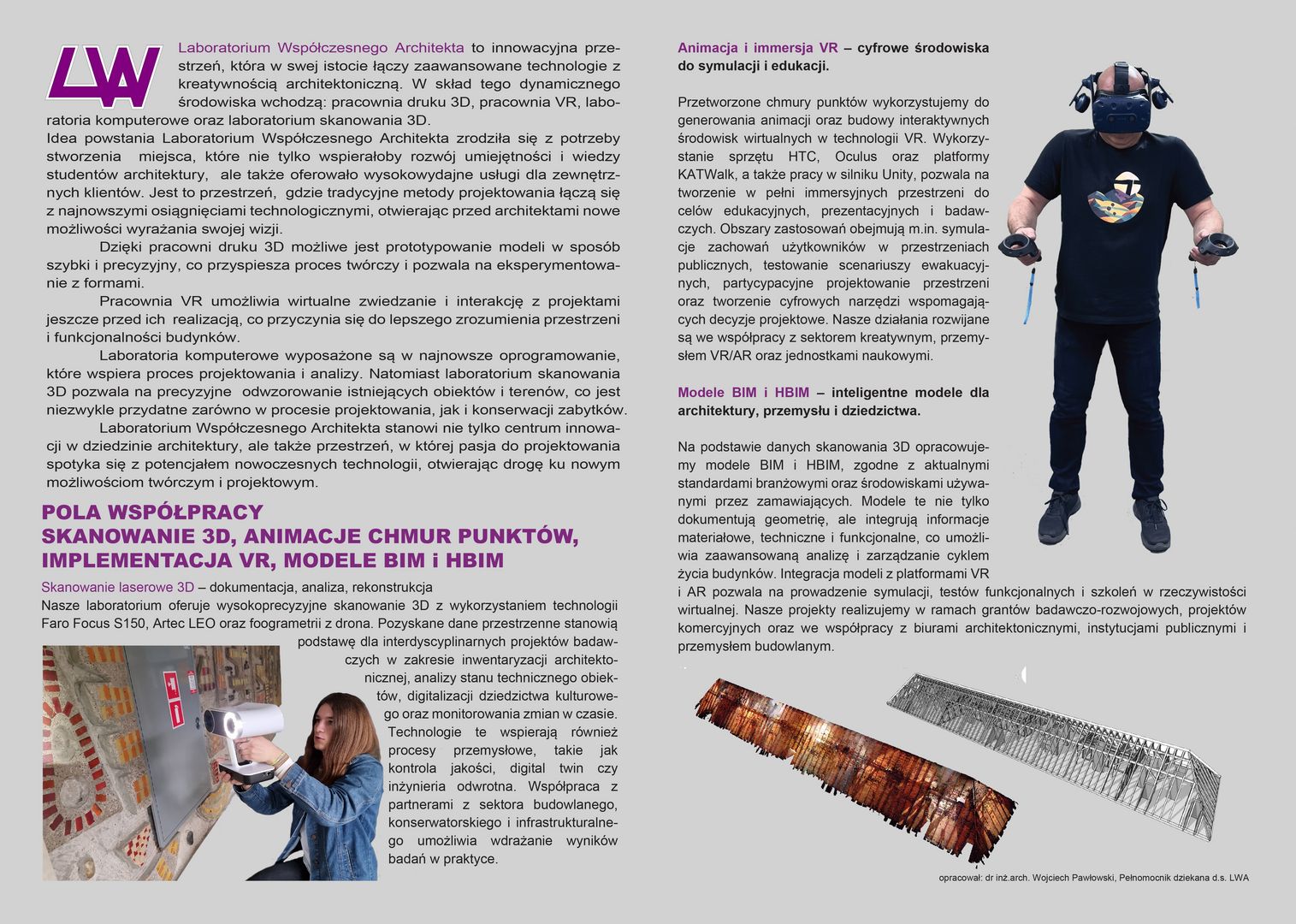 Mężczyzna skanujący mozaike, skan 3d w komputerze