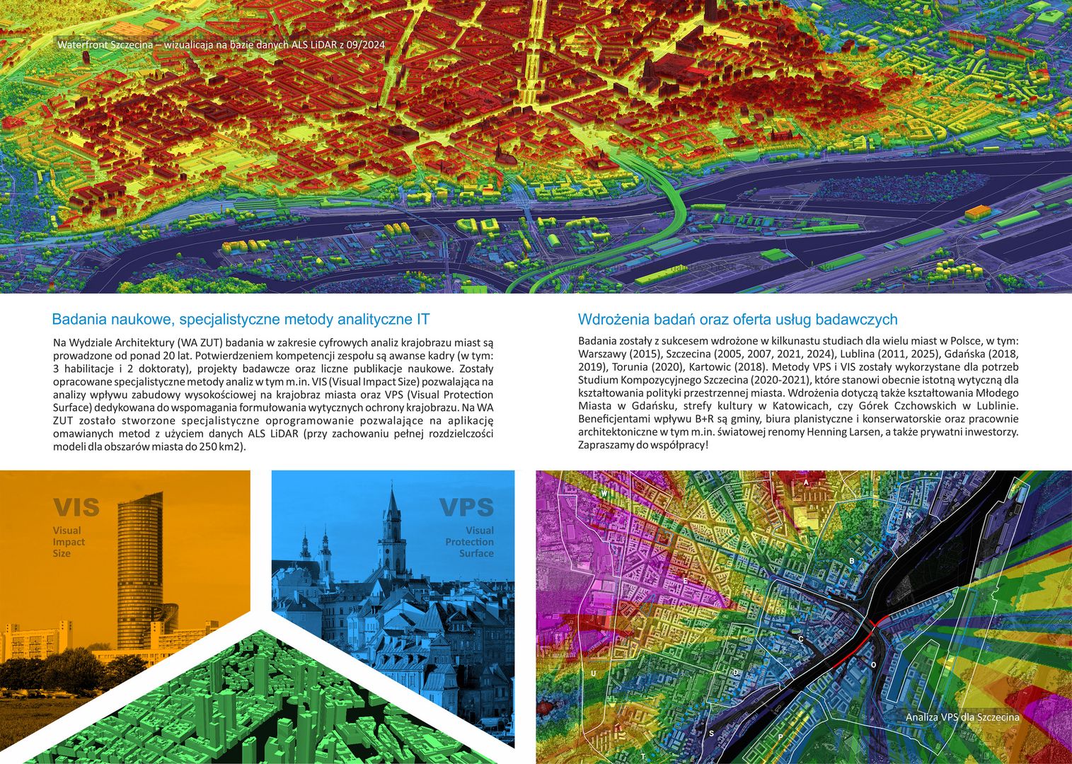 Seria grafik - miasta z analizą urbanistyczną