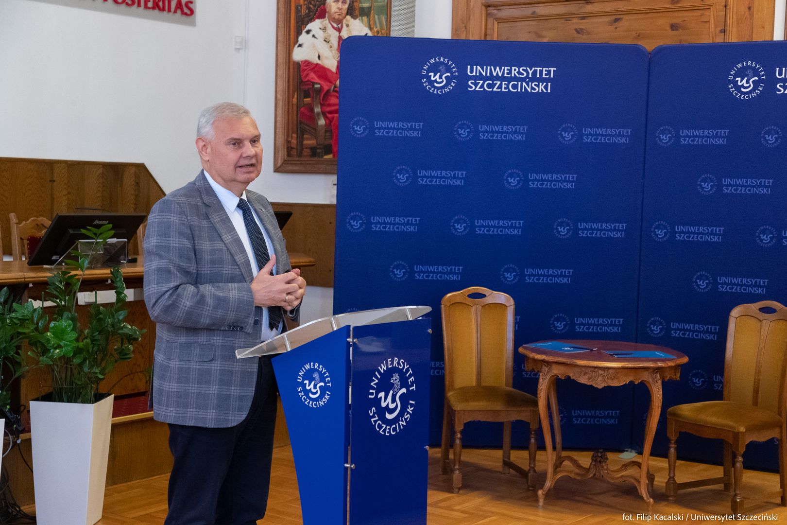 Rektor US prof. dr hab. Waldemar Tarczyński 