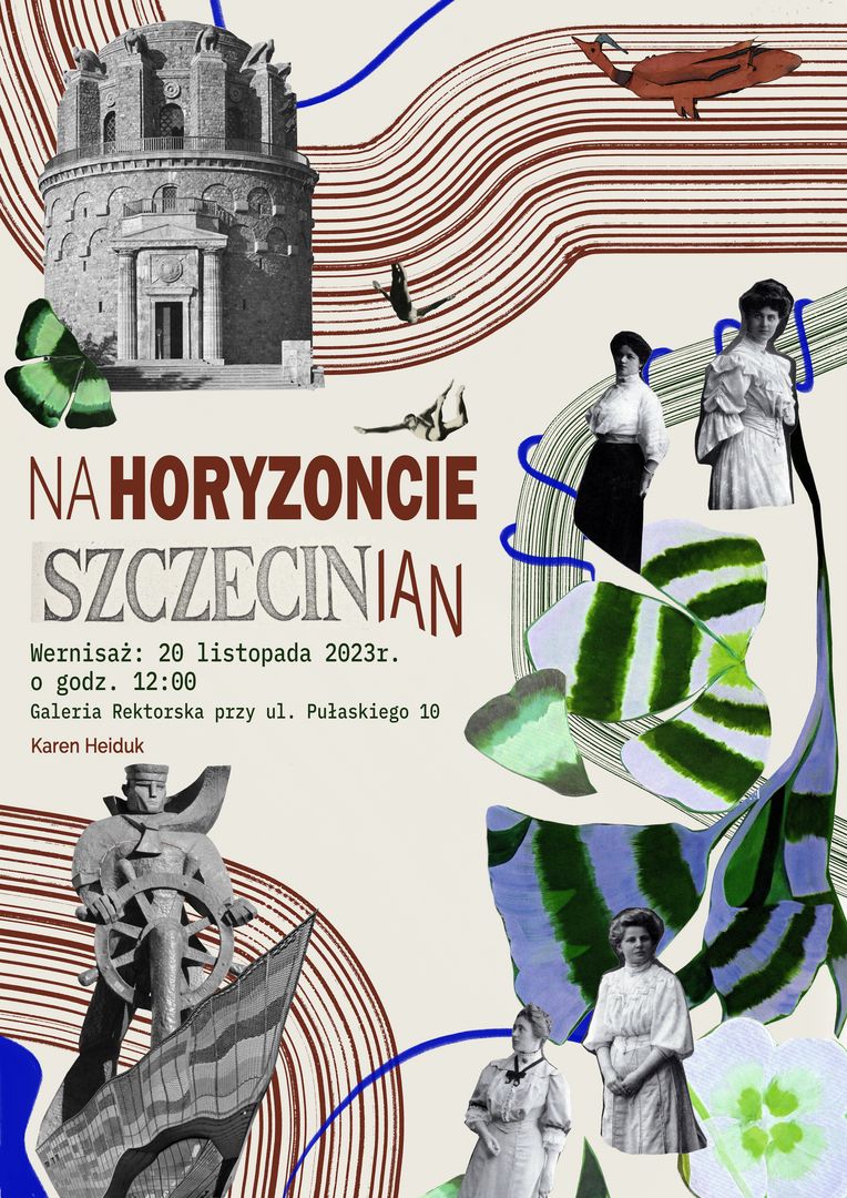 Baner wystawy w Galerii Rektorskiej pt. Na Horyzoncie